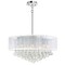 Cwi Lighting Radiant 12 Light Drum Shade Chandelier With Chrome Finish 5062P24C (Clear + W) - alternate 1
